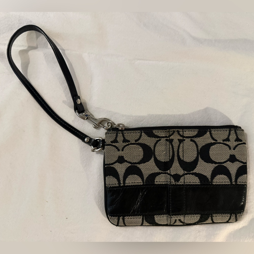 Coach Legacy Logo Wristlet